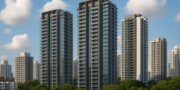 Modern Singapore condo towers and skyline representing new property launches and investment opportunities