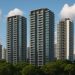 Modern Singapore condo towers and skyline representing new property launches and investment opportunities