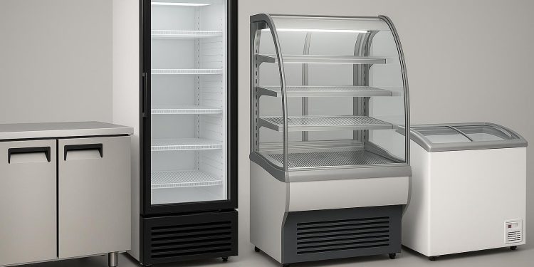Commercial refrigeration units showcasing various types for different storage needs