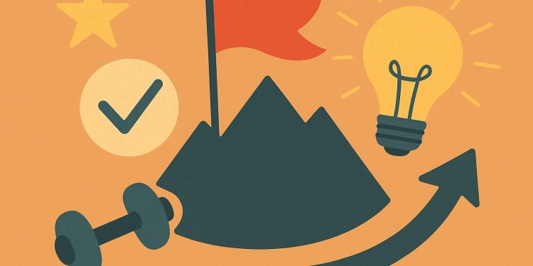 Checklist with motivational quotes, coffee cup, and notepad inspiring productivity and self-motivation