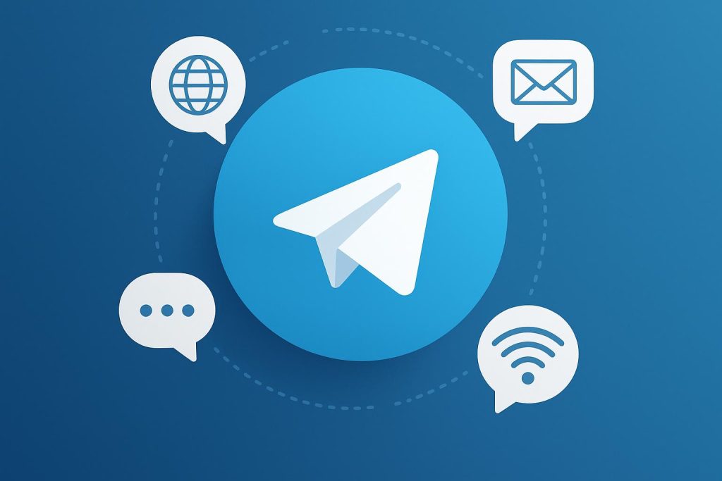 Telegram app interface representing advancements in secure, global messaging communication platforms