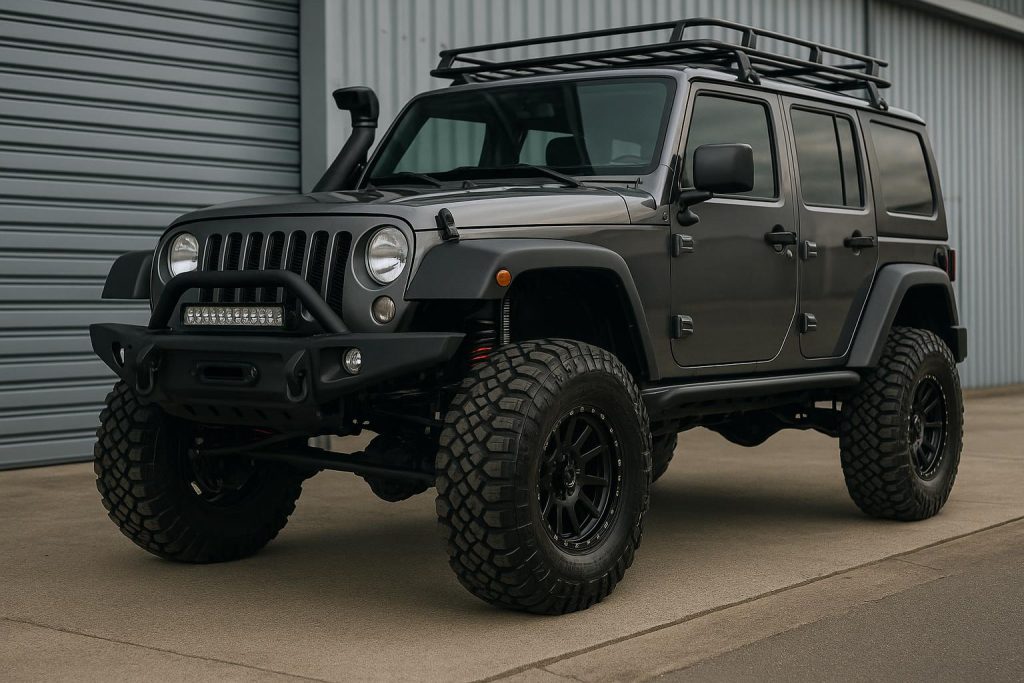 4WD vehicle with lift kit upgrade on rugged Melbourne terrain for off-road enthusiasts